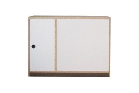 バルド 117キッチンカウンター ブラウン【キッチンカウンター カウンター 食器棚 収納 飛散防止フィルム付き 完成品】(H062258)