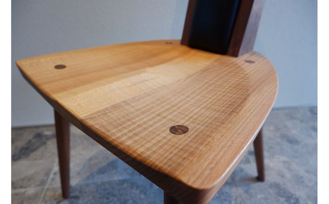 ダイニングチェア（本革ブラック） 372013_LL003VC01