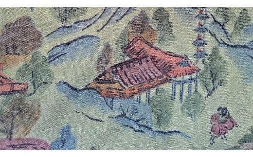 結城紬 染小紋 リメイク マフラー リメイクマフラー 紬 手作り 絹 シルク [BN036ci]