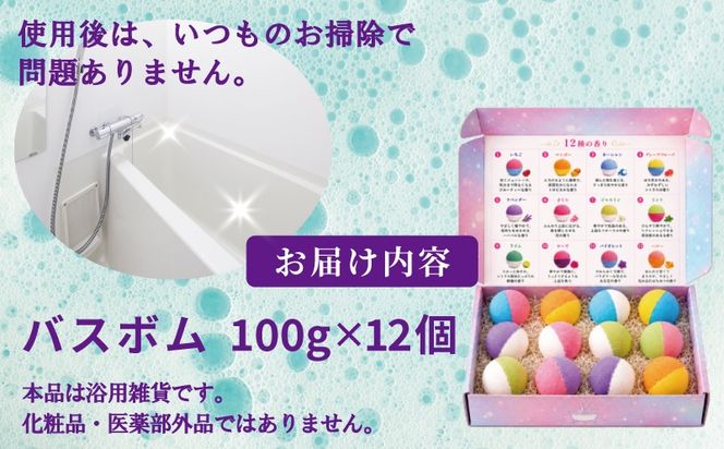 010B1986  バスボム研究所100g×12個【バスボム 風呂 お風呂 バス用品 ギフト 贈り物】