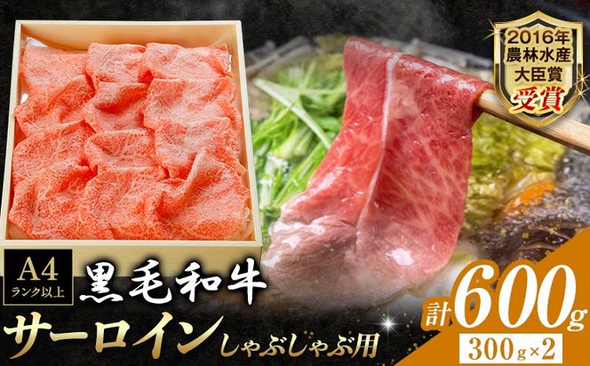 厳選 くまもと黒毛和牛 しゃぶしゃぶ用 サーロイン 600g《45日以内に出荷予定(土日祝除く)》熊本県 大津町 和牛焼肉LIEBE くまもと黒毛和牛 サーロイン ロース しゃぶしゃぶ 冷蔵 リーベ---so_cliebessy_45d_r7_40000_600g---