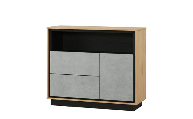 キャビネット 棚 収納 リビングキャビネット LVCM-795 アイリスオーヤマ ナチュラル／モルタル チェスト サイドボード モダン タンス 棚 収納 コンパクト 可動棚 モルタル調 コンクリート調 シンプル 木目調 おしゃれ 新生活