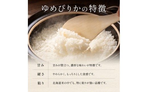 米 【6ヵ月定期便】R8年産米 北海道南るもい産　ゆめぴりか(白米)5kg 全6回 R011-024-R8