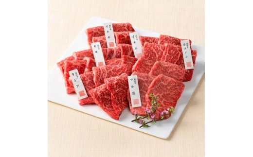 【カネ吉山本】近江牛赤身・焼肉6種盛り合わせ360g【Y203W】