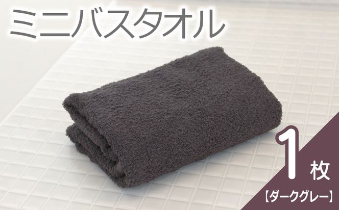 005A761 【お試し】ミニバスタオル 1枚（ダークグレー）40cm×120cm 500匁 国内製造 泉州タオル フェイスタオル 以上 バスタオル 未満