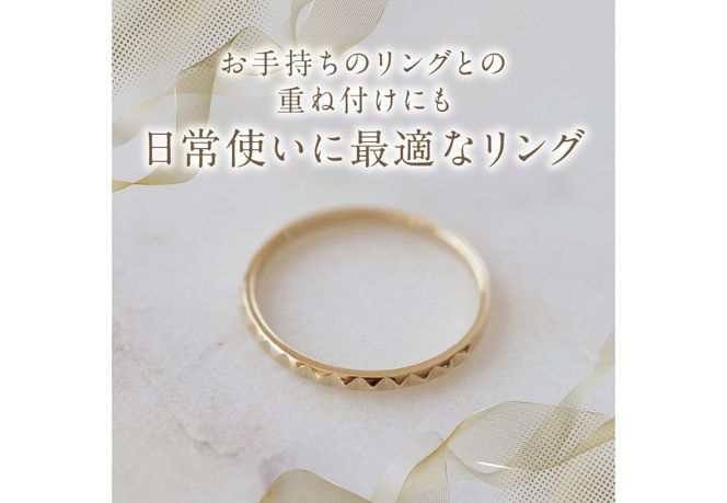 K10YG 地金リング　S-5722 リング 指輪 アクセサリー イエローゴールド K10YG 山梨 富士吉田