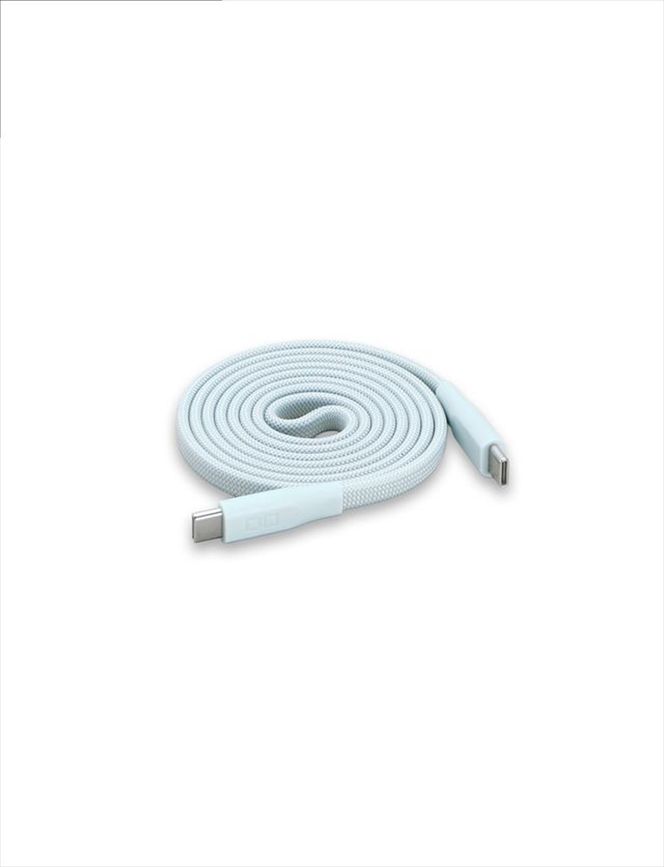 CIO ケーブル Mate Flat Spiral Cable CtoC Type-Cケーブル 充電 iPhone スマートフォン iPad カームブルー｜小型 軽量 おしゃれ 便利 [2660]