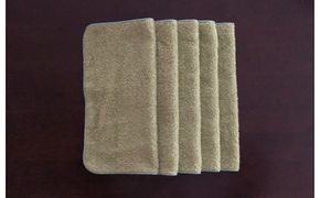 005A094 抗ウイルスミニハンカチ袋入 抹茶【泉州タオル 国産 普段使い シンプル 日用品】