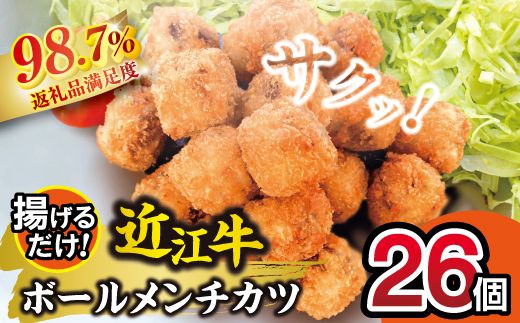 近江牛ボールメンチカツ（17ｇ×26個）【AB102W】