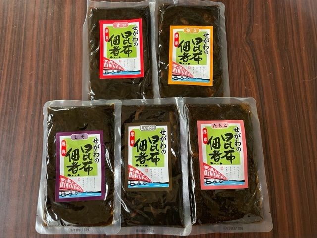 昆布 佃煮 5種 セット ご飯のおともに 卵かけご飯にもぴったり ご飯のお供 魚介類 加工食品 昆布佃煮 甘口 しいたけ たらこ 数の子 ほたて トッピング 