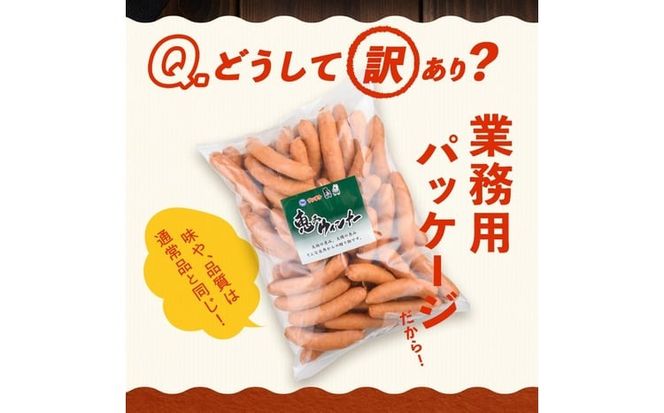 【定期便全3回】2ヶ月に1回お届け！訳あり・業務用！恵みウインナー計6kg t0033-007