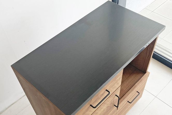 グラーデ 80 キッチンカウンター ドア NA【ナチュラル 完成品 特殊鋼板 扉収納 耐熱 耐傷 収納】(H062352)