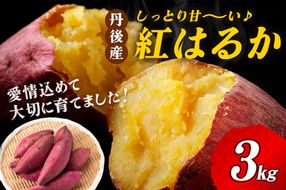 【先行予約】丹後産　さつまいも　紅はるか3kg　2026年2月中旬～配送　AM00666_02