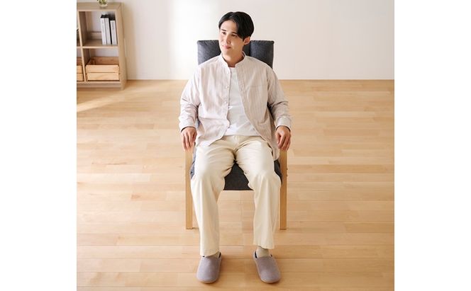 ウッドアームチェア Lサイズ WACR-L ダークグレー リクライニングチェア 一人掛け リクライニング 座椅子 一人用 ソファー 高齢者 肘掛付 コンパクト ふかふか 椅子 アイリスオーヤマ