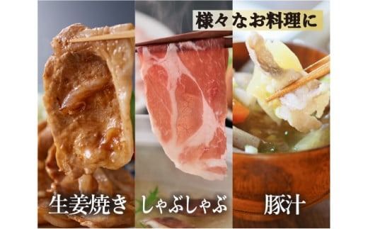 【部位4種食べ比べ！】九州産豚肉４種　贅沢セット　2.25㎏（国産 豚 豚肉 バラ ロース しゃぶしゃぶ 大容量 冷凍 送料無料）