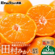 V7454_【2026年先行予約】田村みかん／特選ギフト品3kg【サイズ指定なし】
