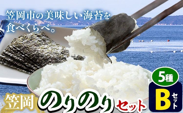 海苔 笠岡のりのりセット Bセット(5種) はればーじゃ [45日以内に出荷予定(土日祝除く)]岡山県 笠岡市 海苔 のり 味付のり 岩のり ごはんのお供 食べ比べ---B-51b---