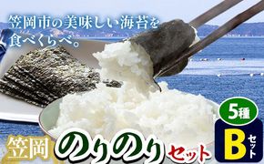 海苔 笠岡のりのりセット Bセット(5種) はればーじゃ 《45日以内に出荷予定(土日祝除く)》岡山県 笠岡市 海苔 のり 味付のり 岩のり ごはんのお供 食べ比べ---B-51a---