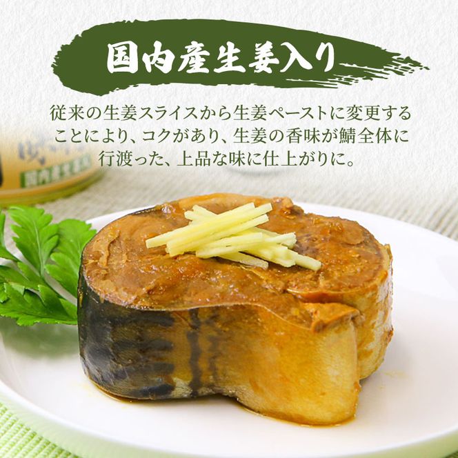 サバ缶 若狭の鯖缶 3種 食べ比べ 6缶 セット しょうゆ 生姜入り 唐辛子入り 鯖缶 さば サバ 鯖 缶 缶詰 魚 魚介 魚介類 海鮮 福井 若狭町 福井県若狭町 