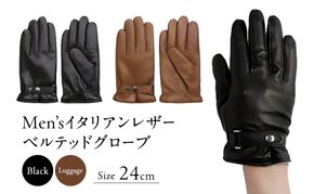 メンズイタリアンレザーベルテッドグローブ(BR14201M4 24cm)