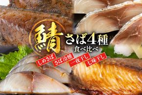 鯖 4種 食べ比べ セット [南三陸さんさんマルシェ 宮城県 南三陸町 m304amh600093] さば サバ 詰め合わせ おつまみ おかず しめ鯖 〆鯖 〆さば 冷燻 一夜干し