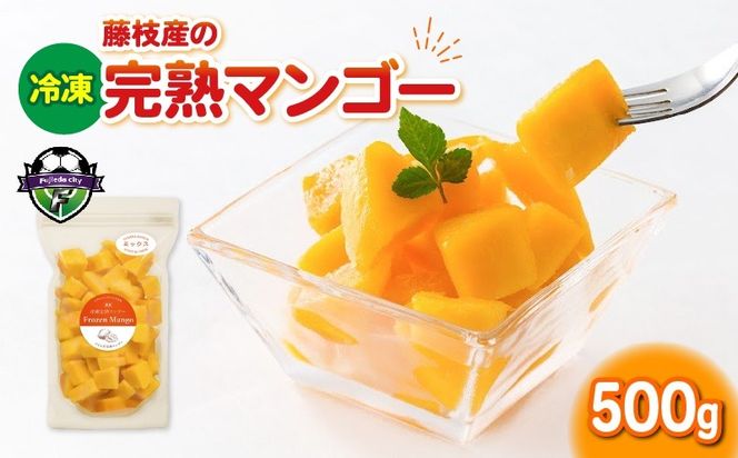 冷凍 完熟 マンゴー 500g 小分け パック 国産 フルーツ 果物 デザート スイーツ 数量限定  オンライン決裁 限定 静岡県 藤枝市