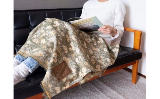 Visual Dictionary Blanket /Sunny Forest・Sepia Black