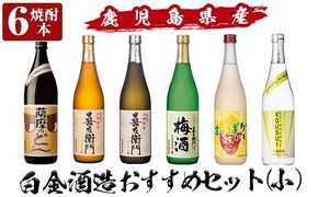 a764 白金酒造おすすめ6本セット 小(900ml×1本・720ml×5本)【南国リカー】