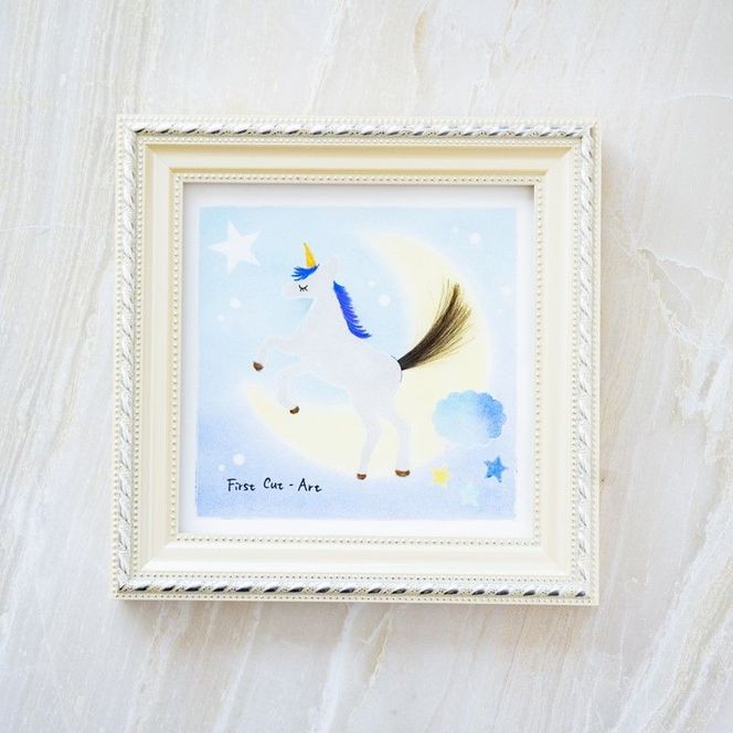 ファーストカットアートⓇ - 未来へのつばさ《 ファーストカット 赤ちゃん 髪の毛 記念品 記念 ギフト 贈り物 プレゼント 贈物 出産祝い 》【2403N12001_01】