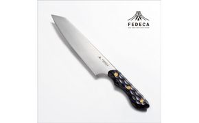 【FEDECA】三徳包丁 大 名栗ブラック 000983