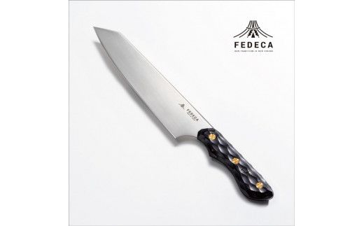 【FEDECA】三徳包丁 大 名栗ブラック 000983