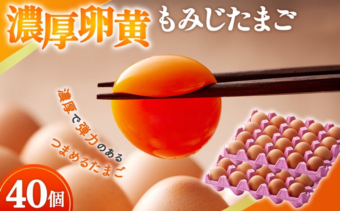 [山田養鶏]濃厚卵黄もみじたまご[40個入り] [No.1122]