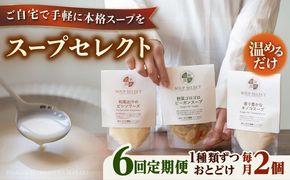 【全6回定期便】SoupSelect スタンドパウチ2点セット 糸島市 / 糸島正キ スープ レトルト[AQA069] スープ soup スープセット 野菜スープ きのこ ヴィーガンスープ 惣菜