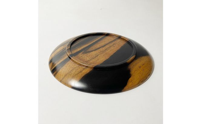 黒柿 丸皿 15cm 5寸 1枚 322032_BG042