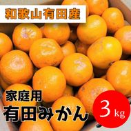 家庭用 有田みかん 3kg (約27個～30個) DJ033