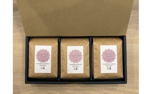 自家焙煎コーヒー豆【粉】LC7-2　店主のおすすめコーヒーセット　200g×3種　LINDBERGH COFFEE ROASTERY　1105014