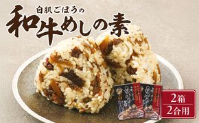 【K03033】白肌ごぼうの和牛めしの素 2箱セット