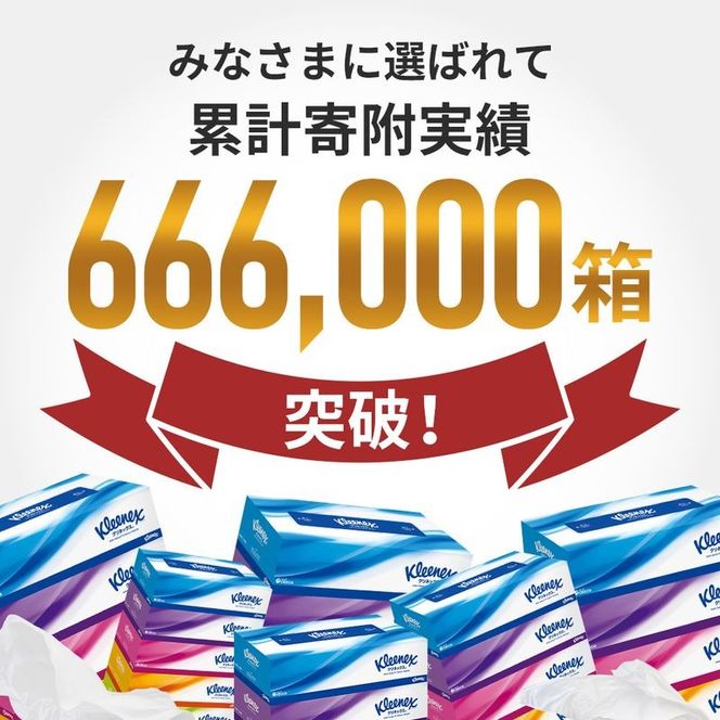 【 最短発送 】ティッシュ クリネックス 60箱 ( 5箱 × 12パック ) ティッシュ