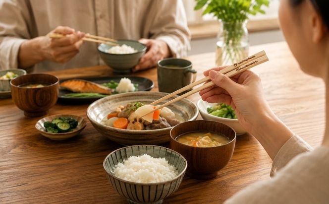 青森ヒバ お箸 名入れ無し 2膳 約23cm