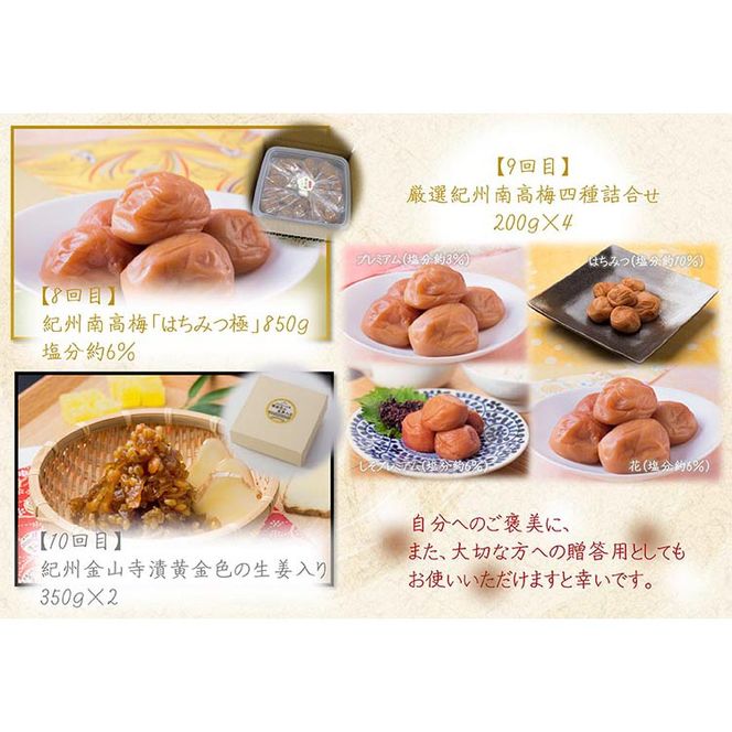 【定期便/毎月配送/全10回】やまだ厳選10品