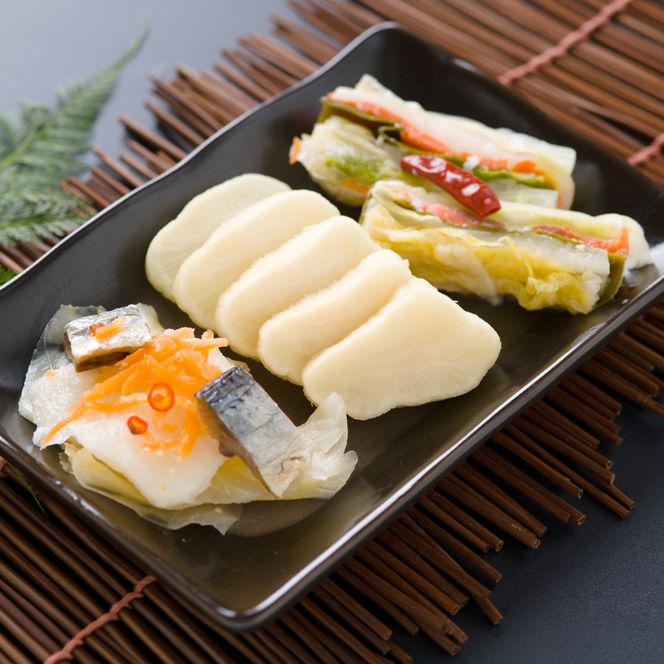田中青果 漬物詰め合わせＡセット 北海道 国産野菜 にしん さけ つけもの ご飯のおとも 3品 R014-039