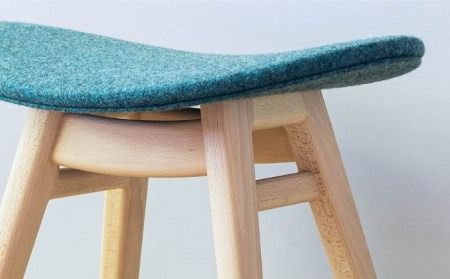 nomade stool 〈 Beech × Blue 〉 糸島市 / nomade design [AIF004]