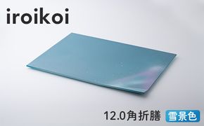 iroikoi 12.0角折膳 雪景色 工芸品 食器 角折膳 山中漆器 F6P-3330