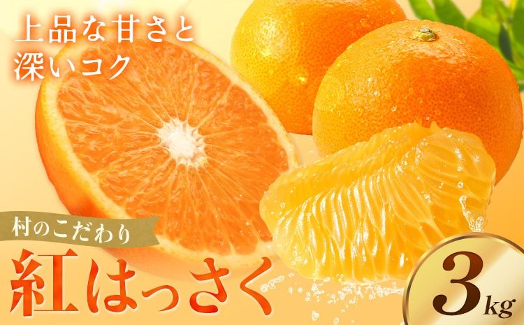 八朔 紅八朔 村のこだわり 紅はっさく 約3kg 山口允張[1月中旬-2月中旬頃出荷] 徳島県 佐那河内村 送料無料 柑橘類 柑橘 果物 フルーツ はっさく べにはっさく お取り寄せフルーツ[配送不可地域あり]※離島不可---sanagouchi_ymh_2_3kg---