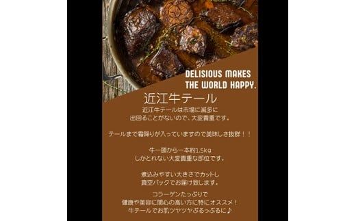 【数量限定】希少部位　近江牛テール3kg（約500g×6）小分けで便利【FO71W】