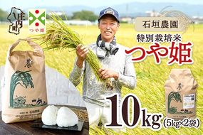 【令和8年産】石垣農園 特別栽培米 つや姫 10kg 5kg×2袋 庄内町産 ブランド米 特栽 米 国産 単一原料米 山形 庄内平野 庄内