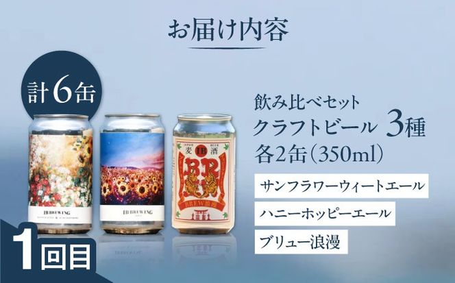 【全3回定期便】ご当地ビール飲み比べ定期便 クラフトビール 地ビール 糸島市[AAH014]