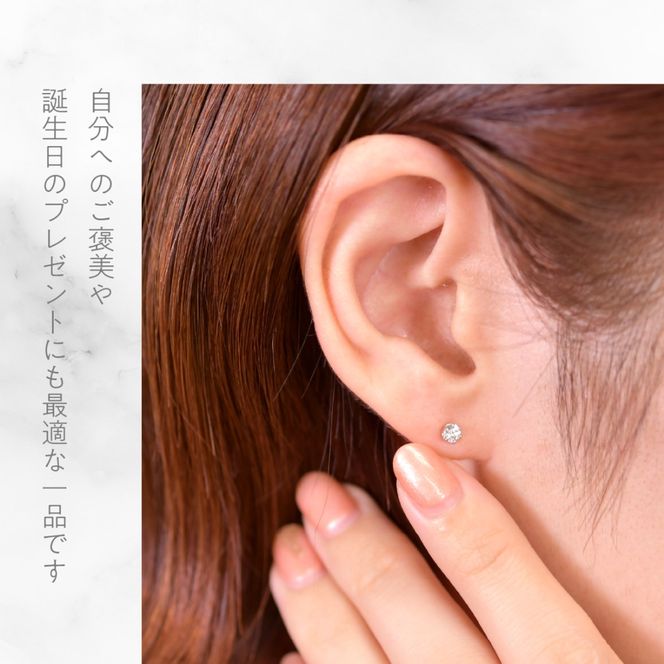 プラチナ　六本爪　ピアス0.1　×2　管理番号686789 218-266-pt