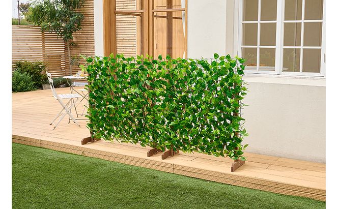 ＤＥＣＯ ＧＲＥＥＮ フェンス＆シェード GS-200LG ライトグリーン グリーンシェード  アイリスオーヤマ 1m×2m リーフラティス 日よけシェード ベランダ目隠し 窓 ベランダ 庭 グリーンカーテン グリーンフェンス サンシェード フェイクグリーン