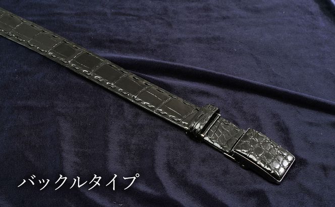 ベルト メンズ ツヤワニ クロコベルト 幅35mm クロ 手縫いステッチ レザー 革 本革 革製品 クロコダイル ワニ革 クロコダイルベルト ワニ革ベルト レザーベルト メンズベルト 黒 日本製 東京 東京都 墨田区